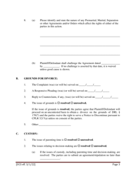 Preliminary Conference Stipulation/Order Contested Matrimonial - New York, Page 3