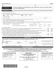 Form NYC-202 Unincorporated Business Tax Return for Individuals and Single-Member Llcs - New York City, Page 5