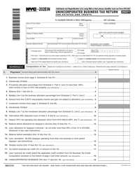 Form NYC-202EIN Unincorporated Business Tax Return for Estates and Trusts - New York City