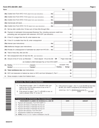 Form NYC-202EIN Unincorporated Business Tax Return for Estates and Trusts - New York City, Page 2