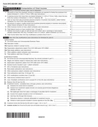 Form NYC-202EIN Unincorporated Business Tax Return for Estates and Trusts - New York City, Page 3