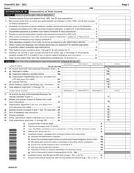 Form NYC-204 Unincorporated Business Tax Return for Partnerships (Including Limited Liability Companies) - New York City, Page 3