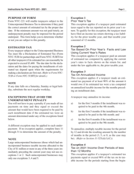 Form NYC-221 Underpayment of Estimated Unincorporated Business Tax - New York City, Page 3
