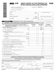 Form NYC-FP Annual Report of Fire Premiums Tax Upon Foreign and Alien Insurers - New York City