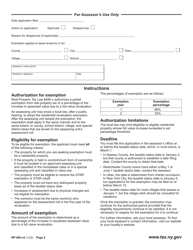 Form RP-485-V2 Application for Partial Tax Exemption for Residential Revaluation - New York, Page 2