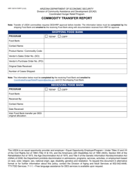 Document preview: Form HRP-1007A Commodity Transfer Report - Arizona