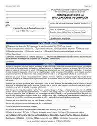 Document preview: Formulario DDD-0524A-S Autorizacion Para La Divugacion De Informacion - Arizona (Spanish)