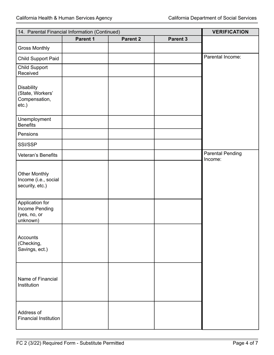 Form FC2 Download Fillable PDF or Fill Online Statement of Facts ...