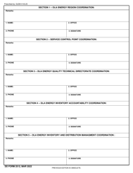 DD Form 2512 Bulk Fuel Stock Rotation Plan, Page 2