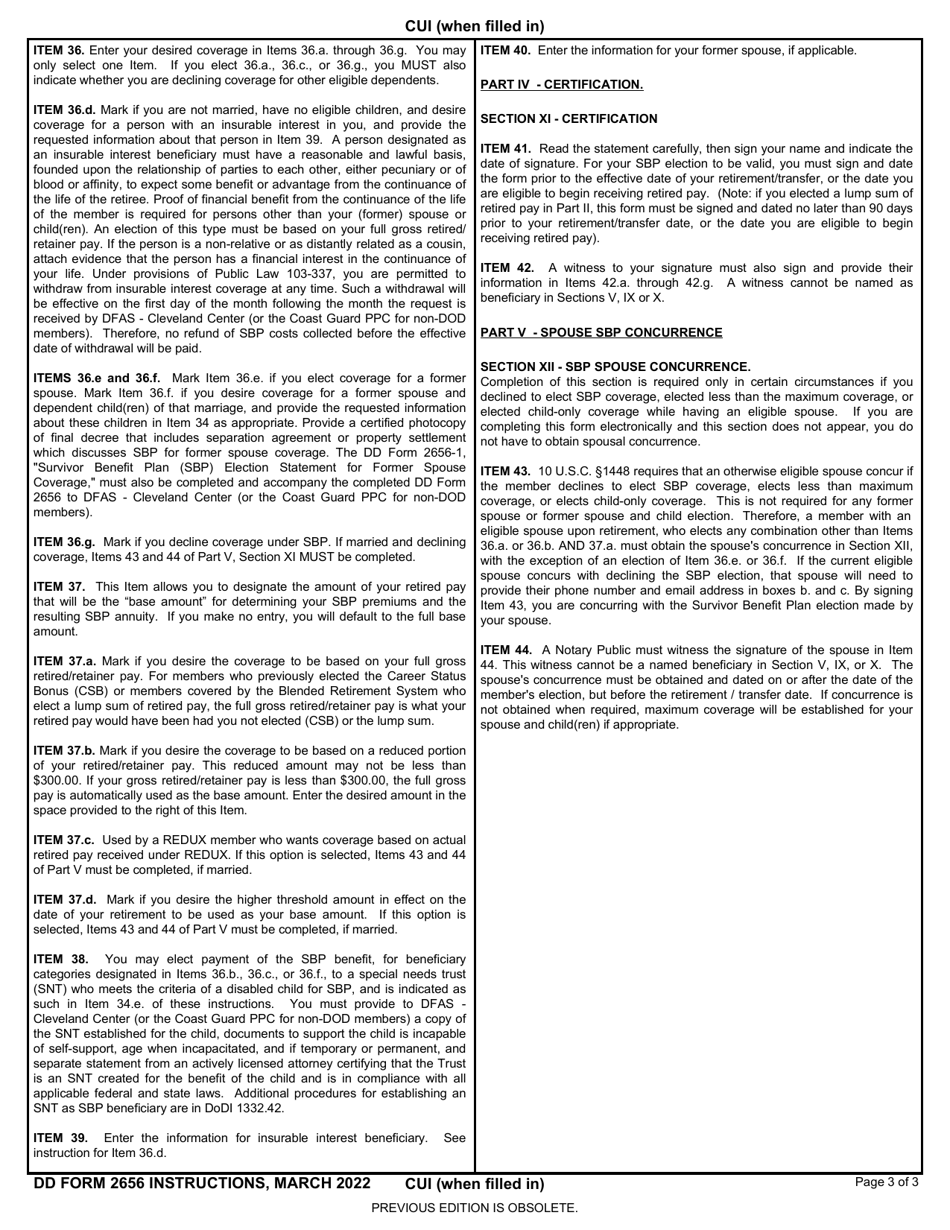 DD Form 2656 Data for Payment of Retired Personnel, Page 9