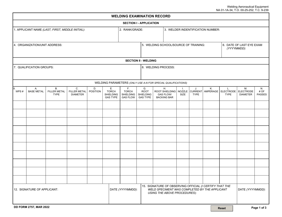 DD Form 2757 Victim Reporting Preference Statement, Page 1