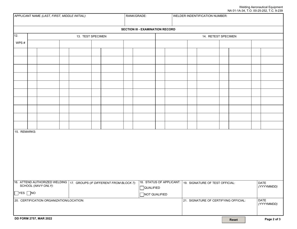 Dd Form 2757 Download Fillable Pdf Or Fill Online Victim Reporting 