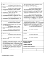 DD Form 2936 Request for Approval of DoD Internal Information Collection, Page 2