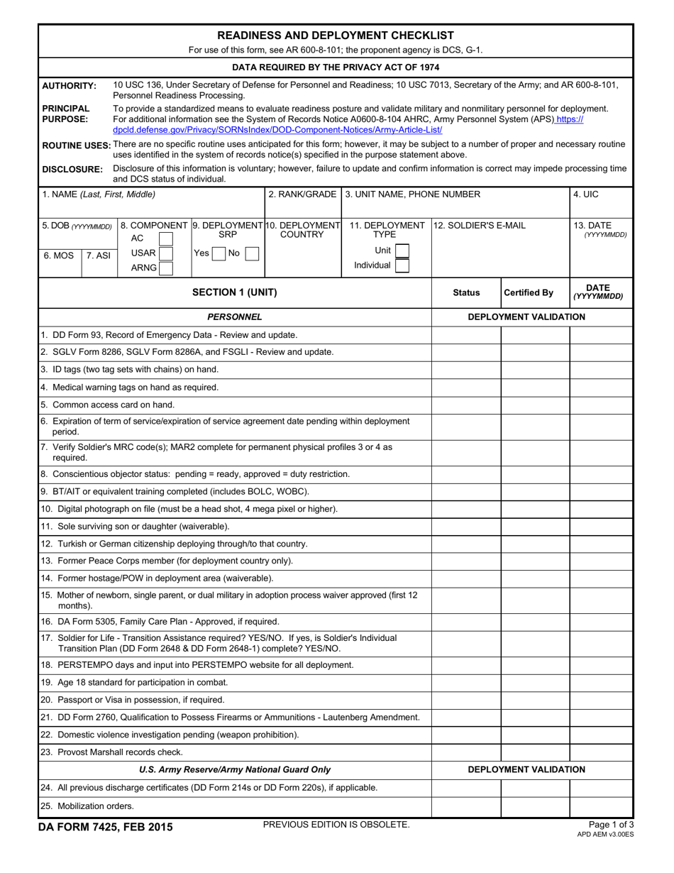 Da Form Fill Out Sign Online And Download Fillable Pdf Templateroller