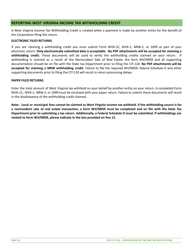 Instructions for Form CIT-120 West Virginia Corporation Net Income Tax Return - West Virginia, Page 10