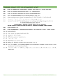 Instructions for Form CIT-120 West Virginia Corporation Net Income Tax Return - West Virginia, Page 12