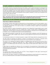 Instructions for Form CIT-120 West Virginia Corporation Net Income Tax Return - West Virginia, Page 17