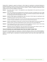 Instructions for Form CIT-120 West Virginia Corporation Net Income Tax Return - West Virginia, Page 18