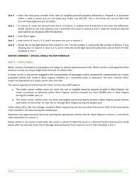 Instructions for Form CIT-120 West Virginia Corporation Net Income Tax Return - West Virginia, Page 22