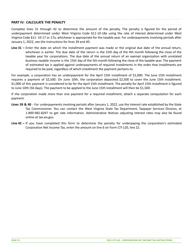 Instructions for Form CIT-120 West Virginia Corporation Net Income Tax Return - West Virginia, Page 25