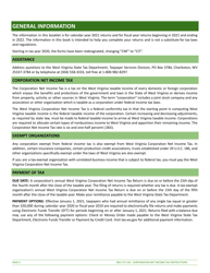 Instructions for Form CIT-120 West Virginia Corporation Net Income Tax Return - West Virginia, Page 5