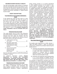 Instructions for Schedule CR Credit Computation Schedule - Virginia, Page 2