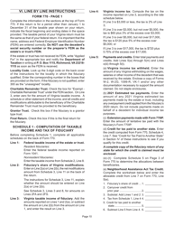 Instructions for Form 770 Virginia Fiduciary Income Tax Return - Virginia, Page 12