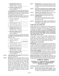 Instructions for Form 770 Virginia Fiduciary Income Tax Return - Virginia, Page 14