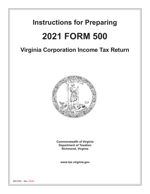Form 500 2021 Printable Pdf
