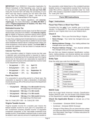 Instructions for Form 500 Virginia Corporation Income Tax Return - Virginia, Page 13