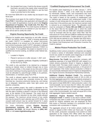 Instructions for Schedule 500CR Credit Computation Schedule for Corporations - Virginia, Page 11