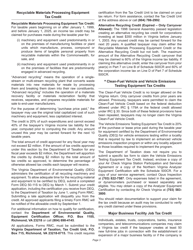 Instructions for Schedule 500CR Credit Computation Schedule for Corporations - Virginia, Page 3