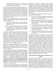 Instructions for Schedule 500CR Credit Computation Schedule for Corporations - Virginia, Page 9