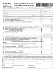 Document preview: Form 500EC Virginia Electric Cooperative Modified Net Income Tax Return - Virginia