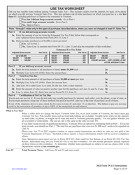 Instructions for Form IN-111 Vermont Income Tax Return - Vermont, Page 8