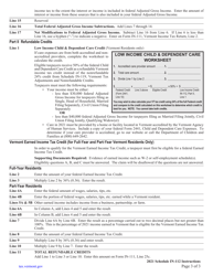 Instructions for Schedule IN-112 Vermont Tax Adjustments and Credits - Vermont, Page 3