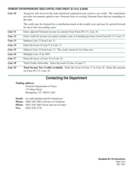 Instructions for Schedule IN-119 Vermont Tax Adjustments and Nonrefundable Credits - Vermont, Page 4