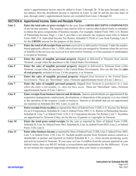 Instructions for Schedule BA-402 Vermont Apportionment &amp; Allocation - Vermont, Page 3