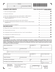 Form BI-471 Vermont Business Income Tax Return - Vermont, Page 2