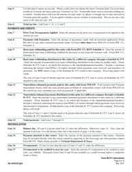 Instructions for Form BI-471 Vermont Business Income Tax Return - Vermont, Page 9