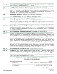 Instructions for Form CO-411 Vermont Corporate Income Tax Return - Vermont, Page 10