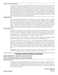 Instructions for Form CO-411 Vermont Corporate Income Tax Return - Vermont, Page 7