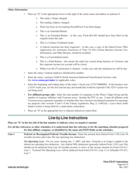 Instructions for Form CO-411 Vermont Corporate Income Tax Return - Vermont, Page 8