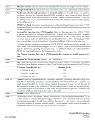 Instructions for Schedule CO-421 Vermont Unitary Affiliate Schedule - Vermont, Page 2