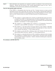 Instructions for Schedule K-1VT Vermont Shareholder, Partner, or Member Information - Vermont, Page 5