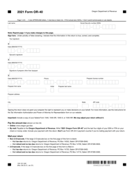 Form OR-40 (150-101-040) Oregon Individual Income Tax Return for Full-Year Residents - Oregon, Page 7