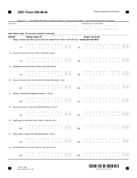 Form OR-40-N (150-101-048) Oregon Individual Income Tax Return for Nonresidents - Oregon, Page 3