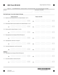 Form OR-40-N (150-101-048) Oregon Individual Income Tax Return for Nonresidents - Oregon, Page 5