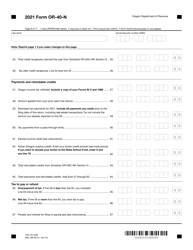 Form OR-40-N (150-101-048) Oregon Individual Income Tax Return for Nonresidents - Oregon, Page 8