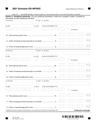 Form 150-101-195 Schedule OR-WFHDC Oregon Working Family Household and Dependent Care Credit - Oregon, Page 3